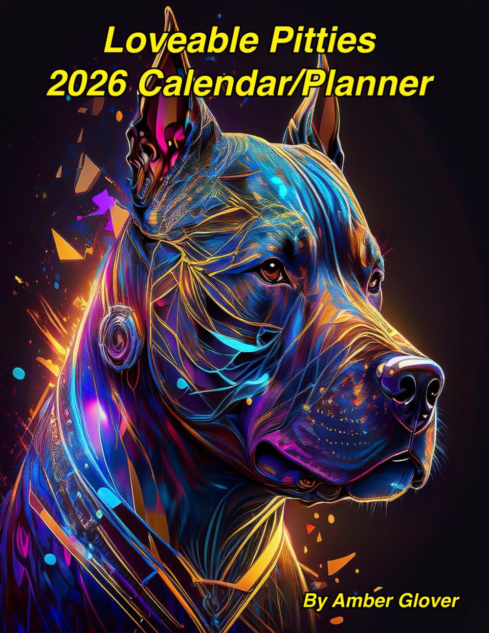 Calendrier Pitties 2026 Planificateur Mensuel Chien Agenda Papier
