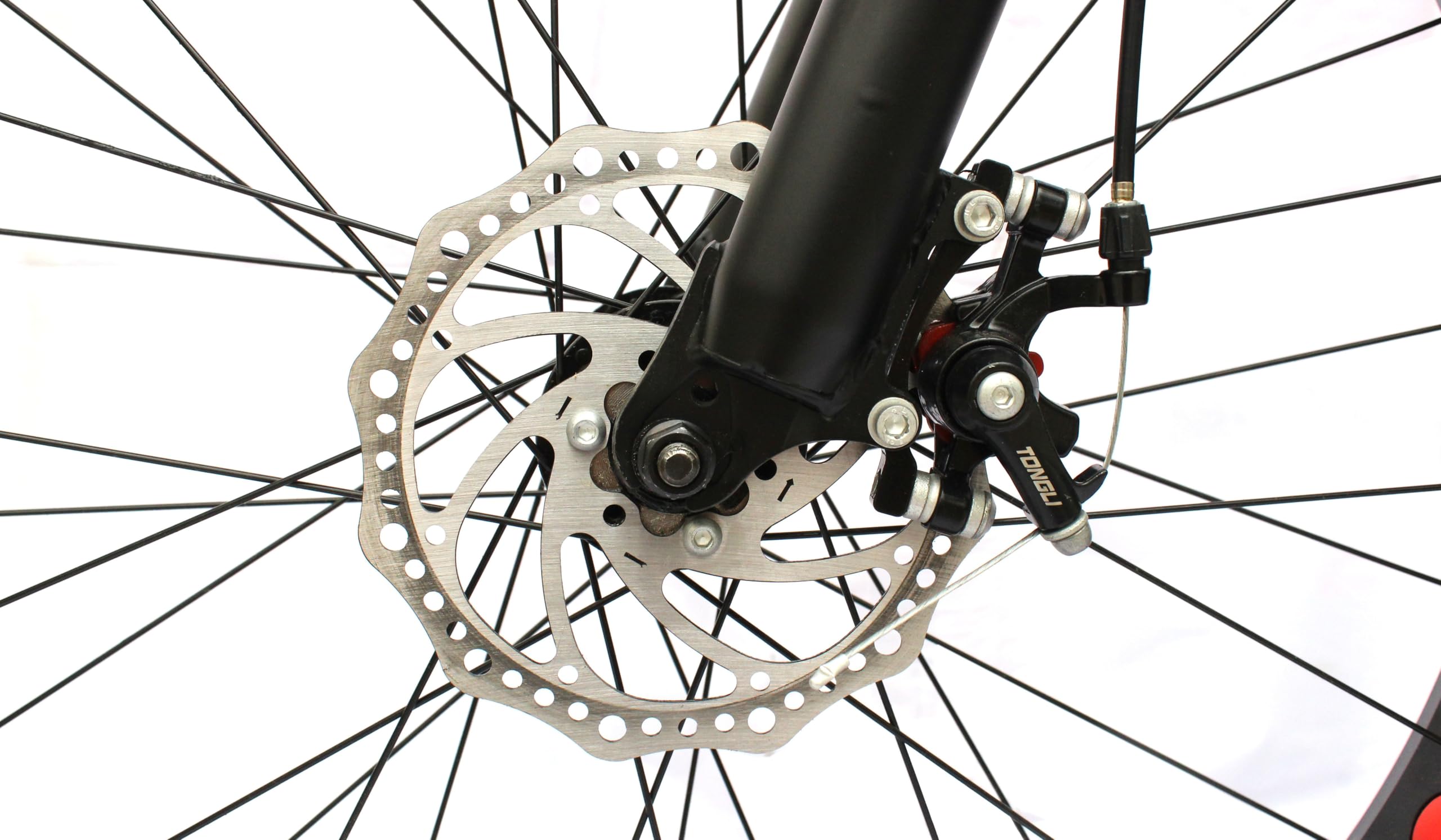 ONBICLE Cycle Disc Brake Plates with ring for Bicycle High Strength plate, Brake Disk Plate Flange Type Threaded Disc Brake Disc 160Mm 3