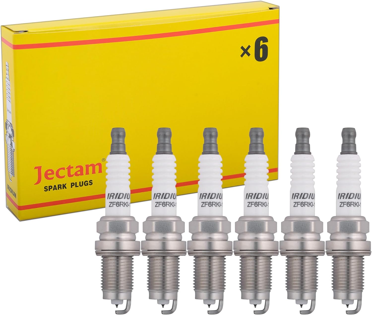 Iridium Spark Plugs IZFR6K11 9807B-5617W 6994 Automotive Replacement Spark Plugs 6PCS Compatible with Honda Acura Chevrolet GMC 2003-2007 Accord 2003-2007 RL TL V6