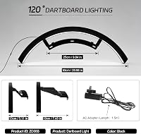 CyeeLife ZD08B LED világítás dartboard-hoz, elektronikus és normál táblához, szekrénnyel kompatibilis 3