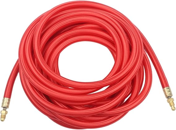 Superflex TIG Torch Power Cable 25Ft For CK57Y03RSF,Flexible Silicone Welding Compatible With CK9 And CK17 Air-Cooled Torches,Red