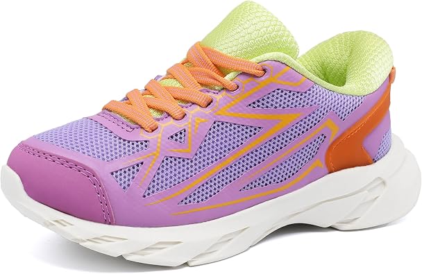 HOMEHOT Boys Girls Lightweight Breathable Sneakers Strap Athletic Tennis Shoes for Running Walking Toddler/Little Kid/Big Kid