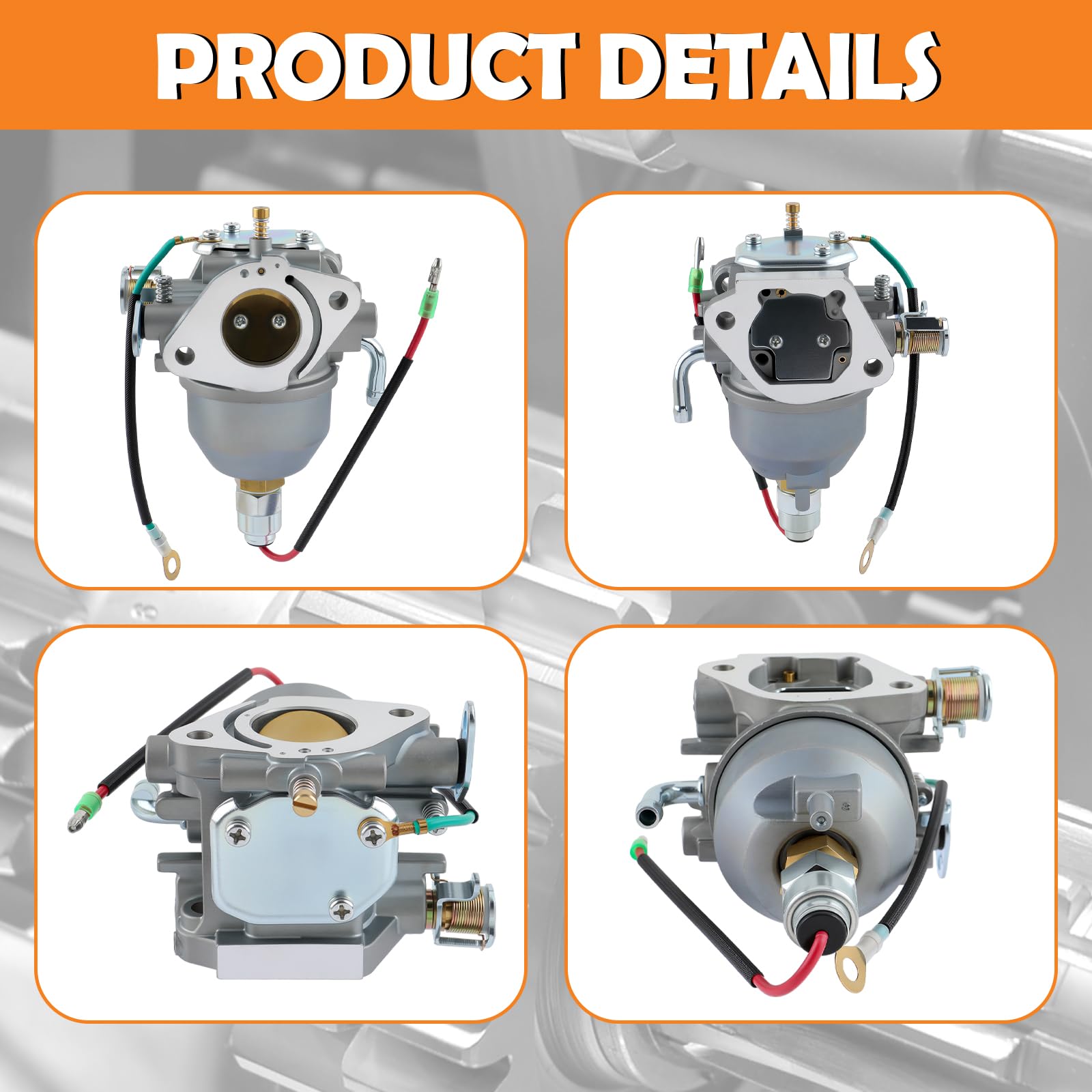 Carburateur WOOSTAR + Joints Pour Moteur Kohler Command CV20-22 – Remplace 24-853-25-S 2405325-S – Qualité Fiable