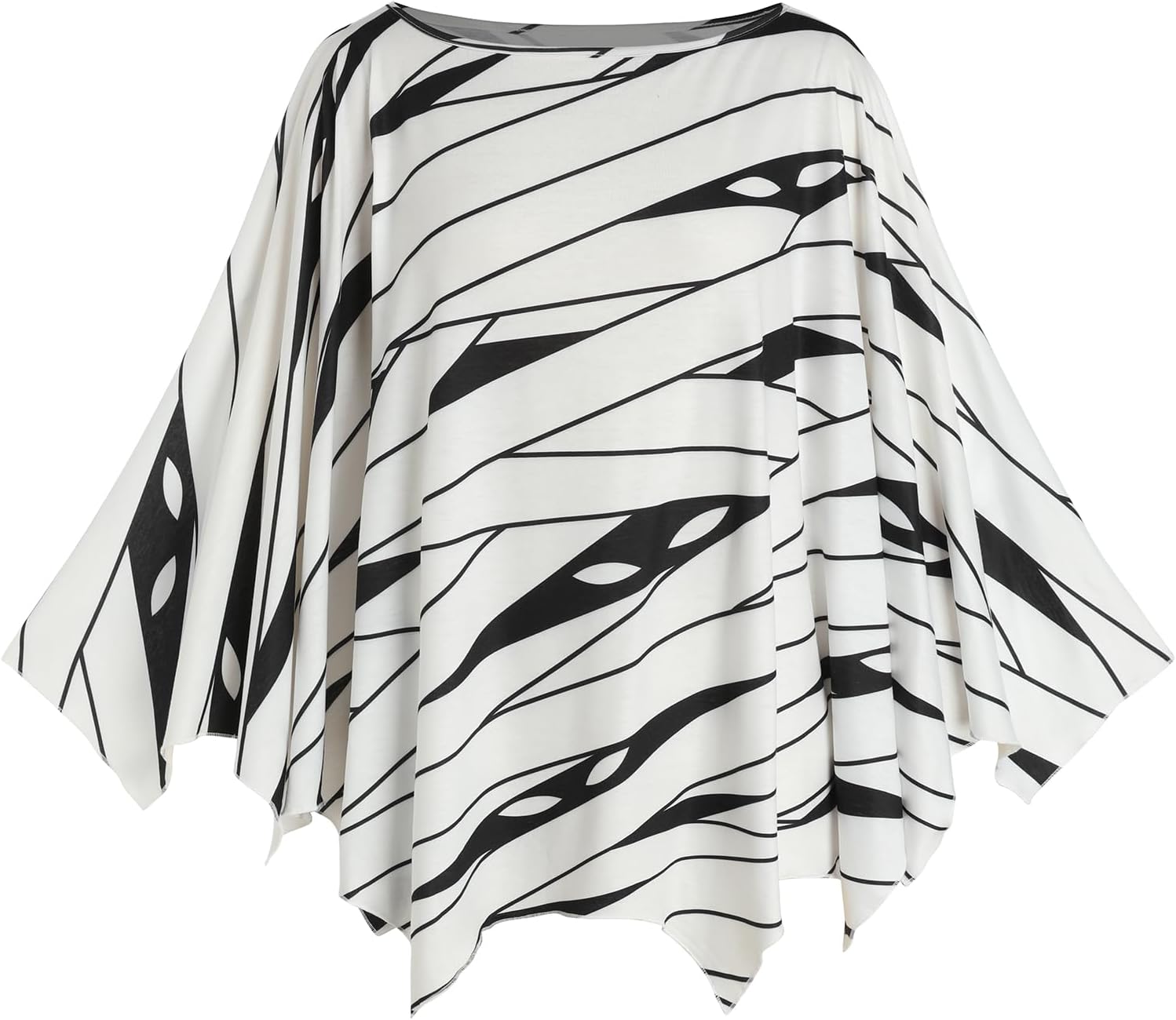 Women's Halloween Costumes Spider Web Poncho Shawl Cape Party Cosplay Tops