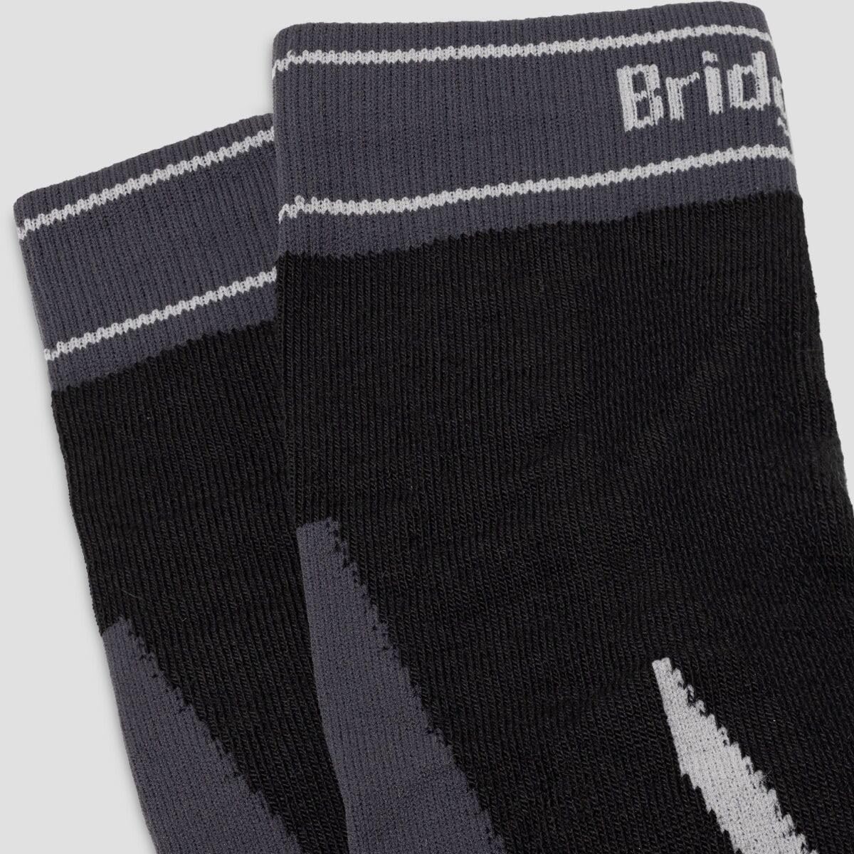 Bridgedale, Ski Lightweight Merino Endurance Sock - Men's, Black/Grey, M
