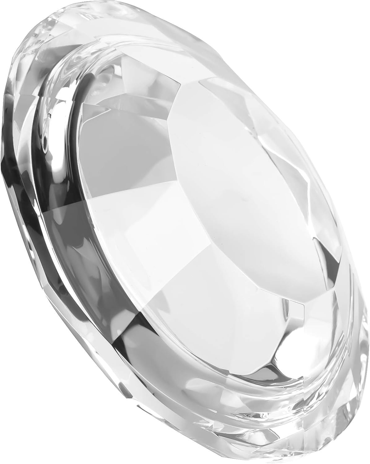 Crystal Candle Holders Pillar Candlestick Decorations for Home Party Dinner Christmas Suitable for Large Cylindrical Candles Hand-Cut 4.3'' X 1'' Clear - Image 6