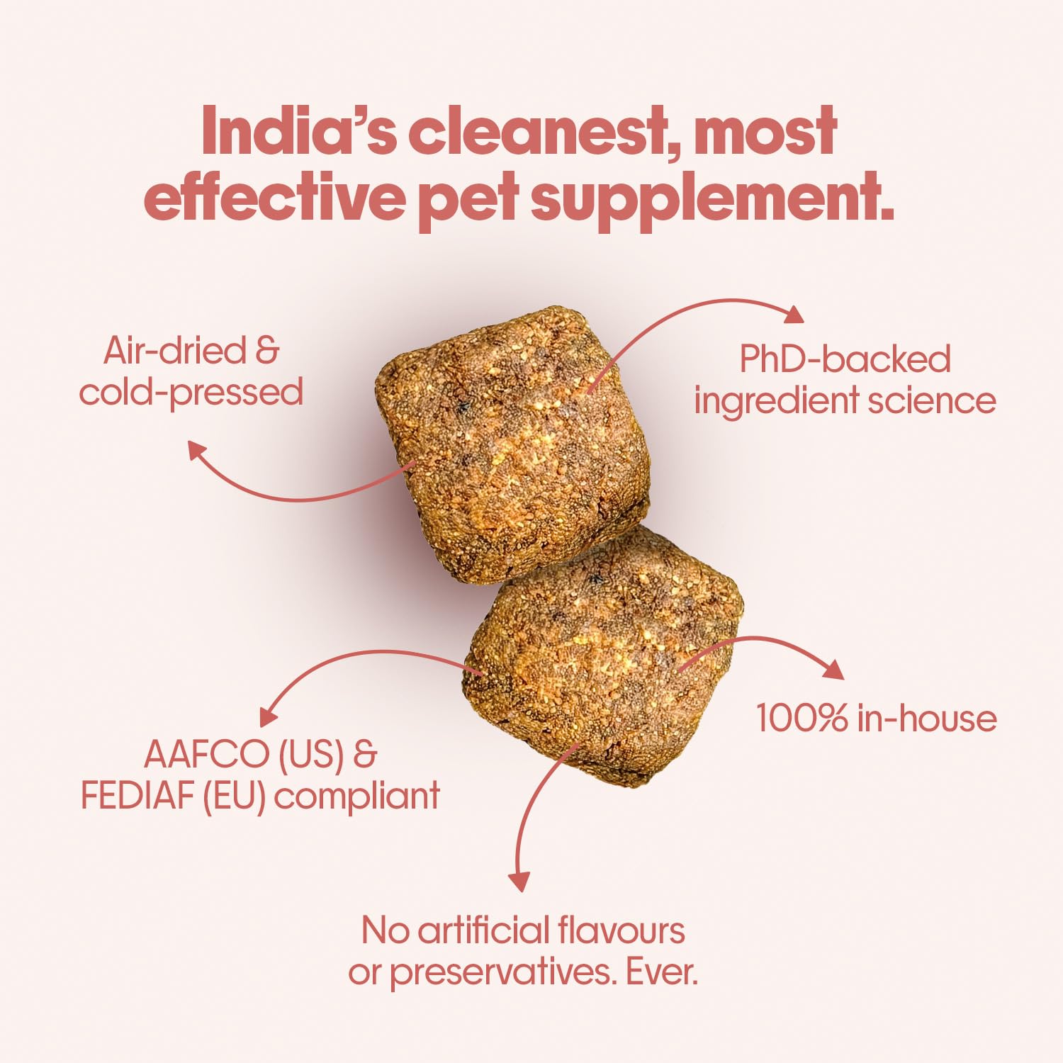 Hope All in One 14-in-1 Supplement Chews for Dog 30 Vegan hoplets |Multivitamins, Joint Support, Probiotics, Biotin, Omega 3 & 6| Pet Chews for Absolute Wellness | ColdPressed, Hypoallergenic — Amazon image 6