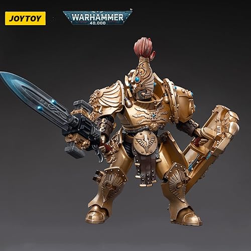 Miniatura 3 de JOYTOY 118 Warhammer 40,000 - Figura de acción de 6 pulgadas de Adeptus Custodios Guardia de Custodia con hoja centinela y modelo de colección de