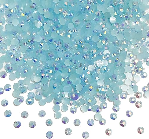 Miniatura 7 de 1500 unidades de diamantes de imitación de resina de 0.197 pulgadas (0.197 in) con parte trasera plana, diamantes de imitación redondos de resina