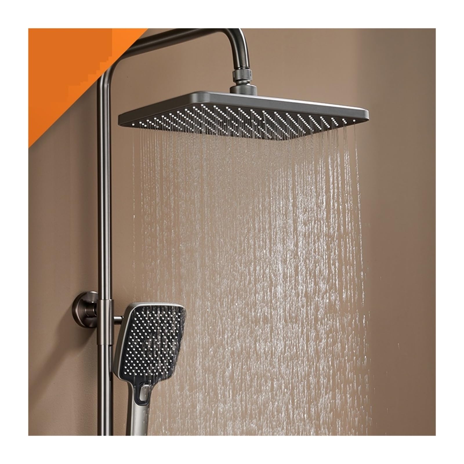 Doccia Digitale a LED Set di rubinetti for Doccia con Display della Temperatura del Bagno Moderno Set Doccia for Bidet con Miscelatore for Bagno a Pioggia