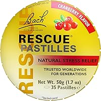 Vista 1 de Rescue Bach PASTILLES, sabor arándano, pastillas para aliviar el estrés, homeopáticas, esencias florales, 35