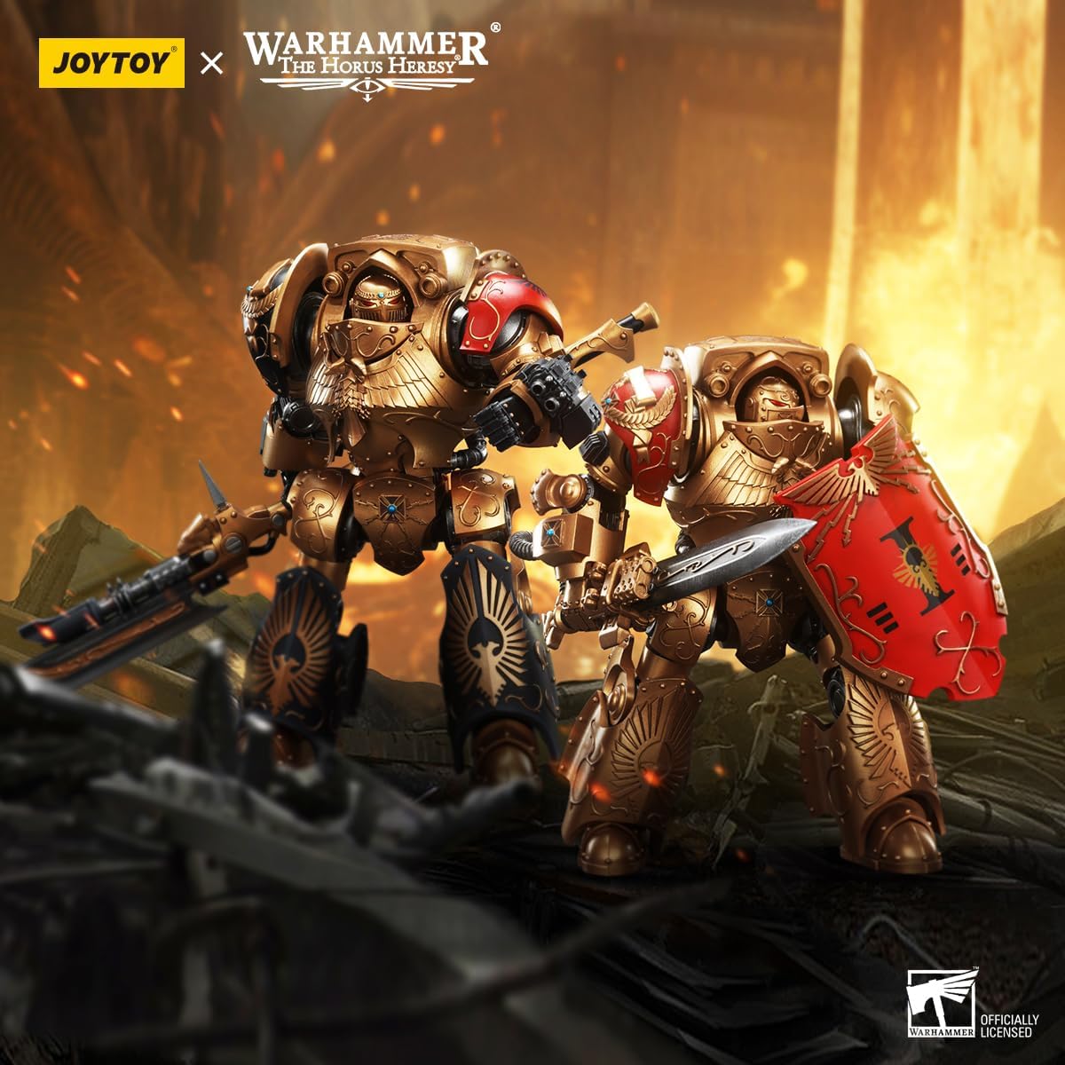 JOYTOY Warhammer 40K 1/18 Action Figures Legio Custodes Contemptor Dreadnought 2PCS Collectible Model