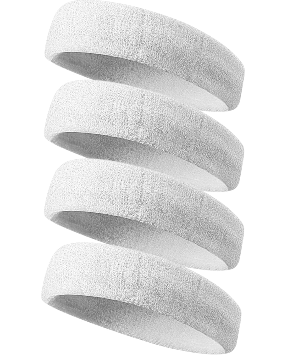 Tanluhu Schweißbänder, Sport-Stirnbänder für Damen und Herren, Frottee-Schweißband für Tennis, Laufen, Basketball, Workout, Execise – Athletic Sweat Cotton Headband Outdoor