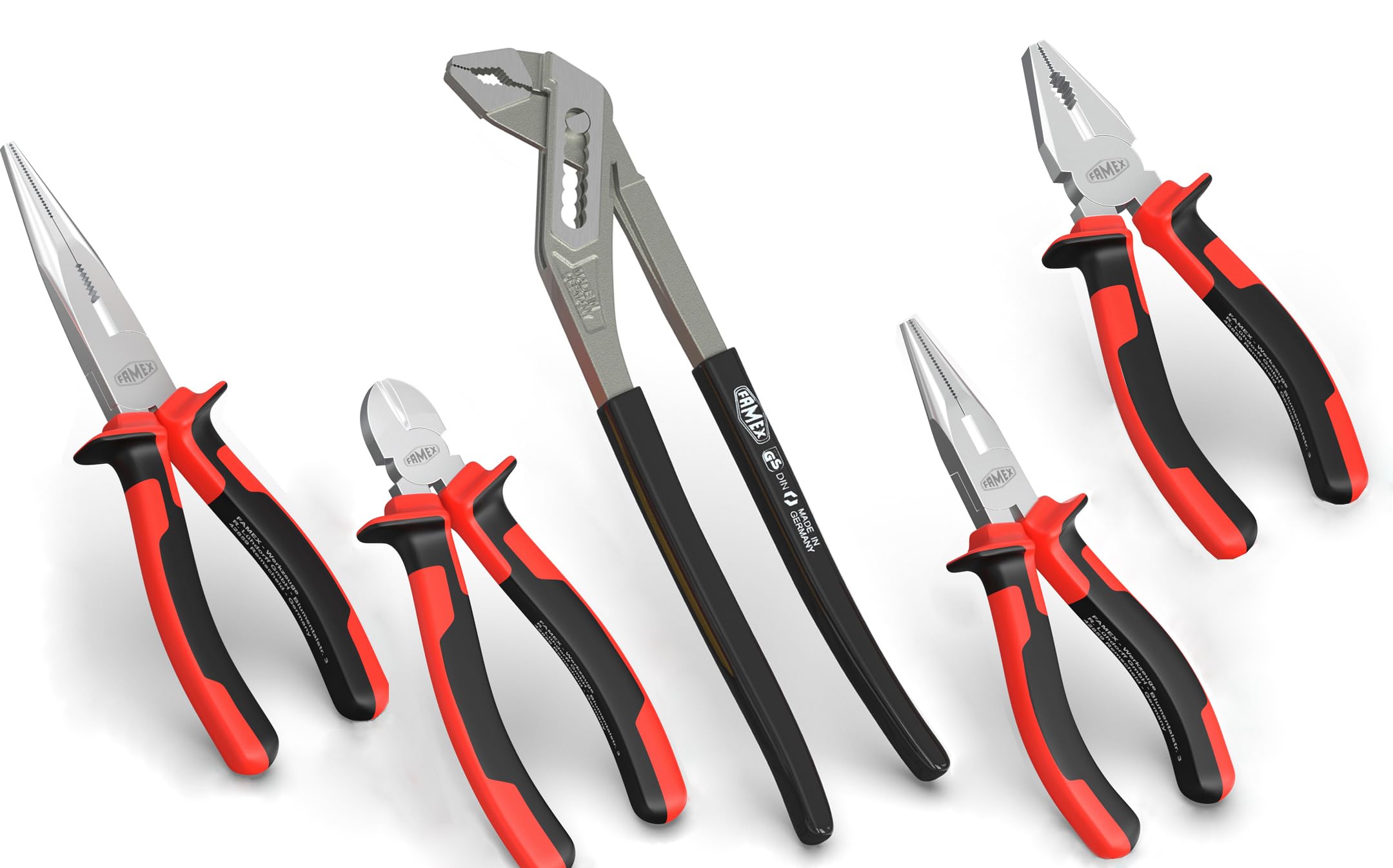 FAMEX 440-93 Profi Werkzeugkoffer gefüllt mit Werkzeug Set, viele Werkzeuge Made in Germany - ERWEITERBAR - Werkzeugkasten, Werkzeugkiste, groß, robust, abschließbar, Kapazität 24kg