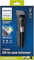 Vista 8 de Philips Norelco Multi Groomer 3000 - Máquina de afeitar todo en uno, kit de aseo para hombre, 13 piezas, para barba, cara, nariz y orejas, sin