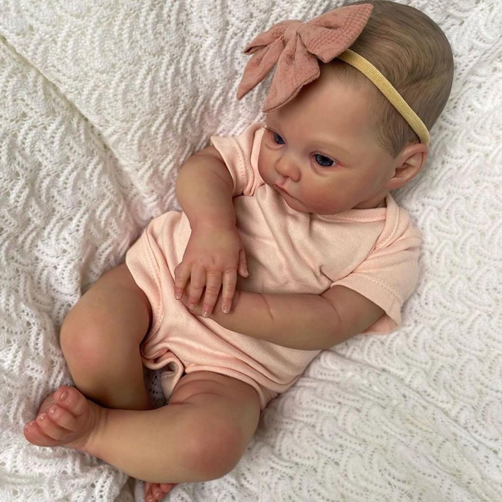 Bambole Reborn Baby -Bambola Ragazzo 20 Pollice 50cm Silicone Morbido Vinile Fatto A Mano Reborn Bambola Ragazzo Bambini