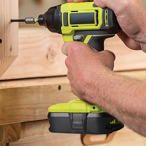 Miniatura 8 de Powilling Paquete de 2 baterías de repuesto para baterías Ryobi 18V 3.5Ah + cargador P117 de 2 puertos para Ryobi 18V P108 P107 P105 P104 P103 P102