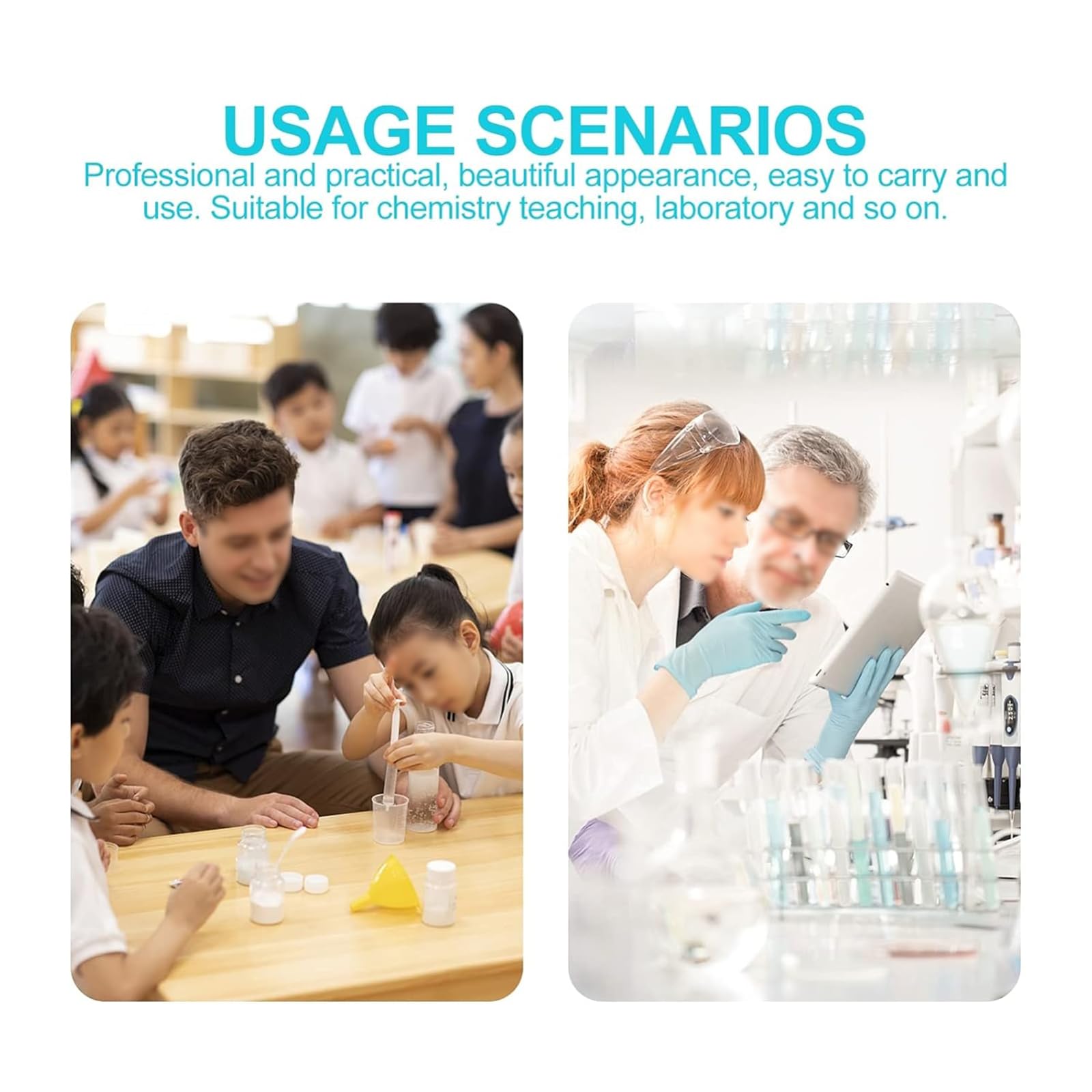 Szklana Miarka Z Podziałką (50~10000 Ml), Niska Zlewka, Odporna Na Ciepło/przezroczysta Skala, Płaskie Dno/stabilnie Umieszczone, Szczelinowy Otwór Boczny/łatwe Do Nalewania,10000ml