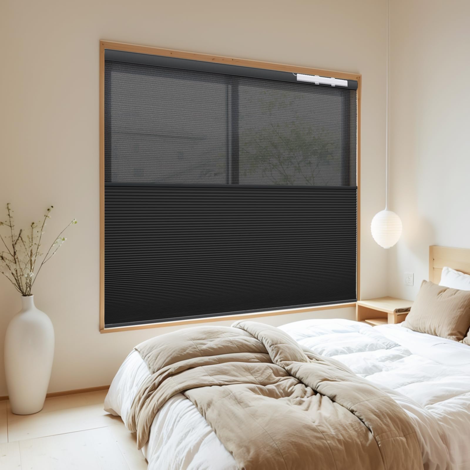 Amazon｜Adliy 電動ツインハニカムシェード 電動ツインハニカム