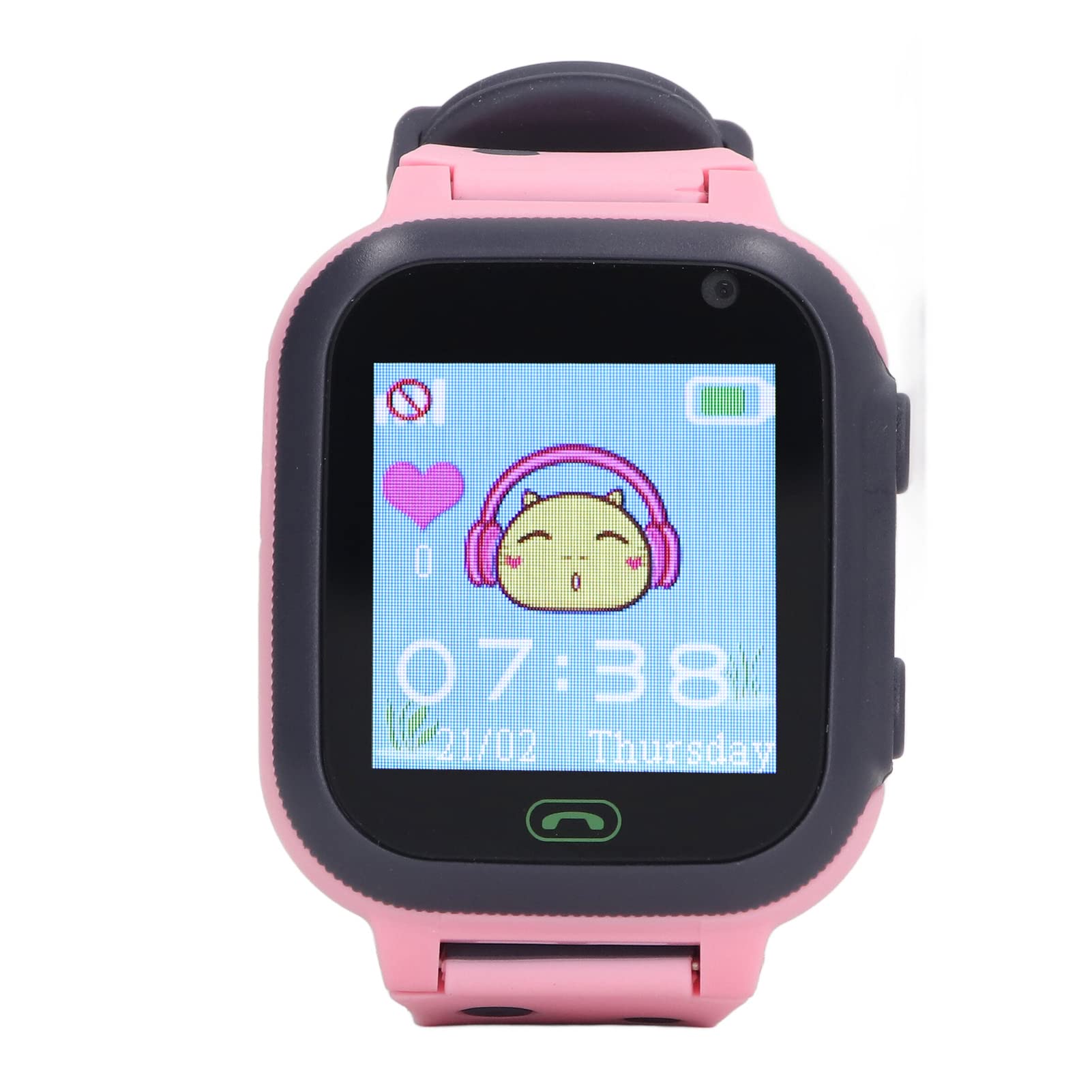 Qcwwy Enfants Montre Intelligente Téléphone Lecteur de Musique Garçons Filles Smartwatch (Rose)