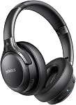 Casque Bluetooth BERIBES Over Ear, 65H d'autonomie et 6 modes EQ, écouteurs sans fil avec microphone, basses immersives, HiFi stéréo, casque léger pliable avec microphone HD intégré pour téléphone portable/PC/etc.