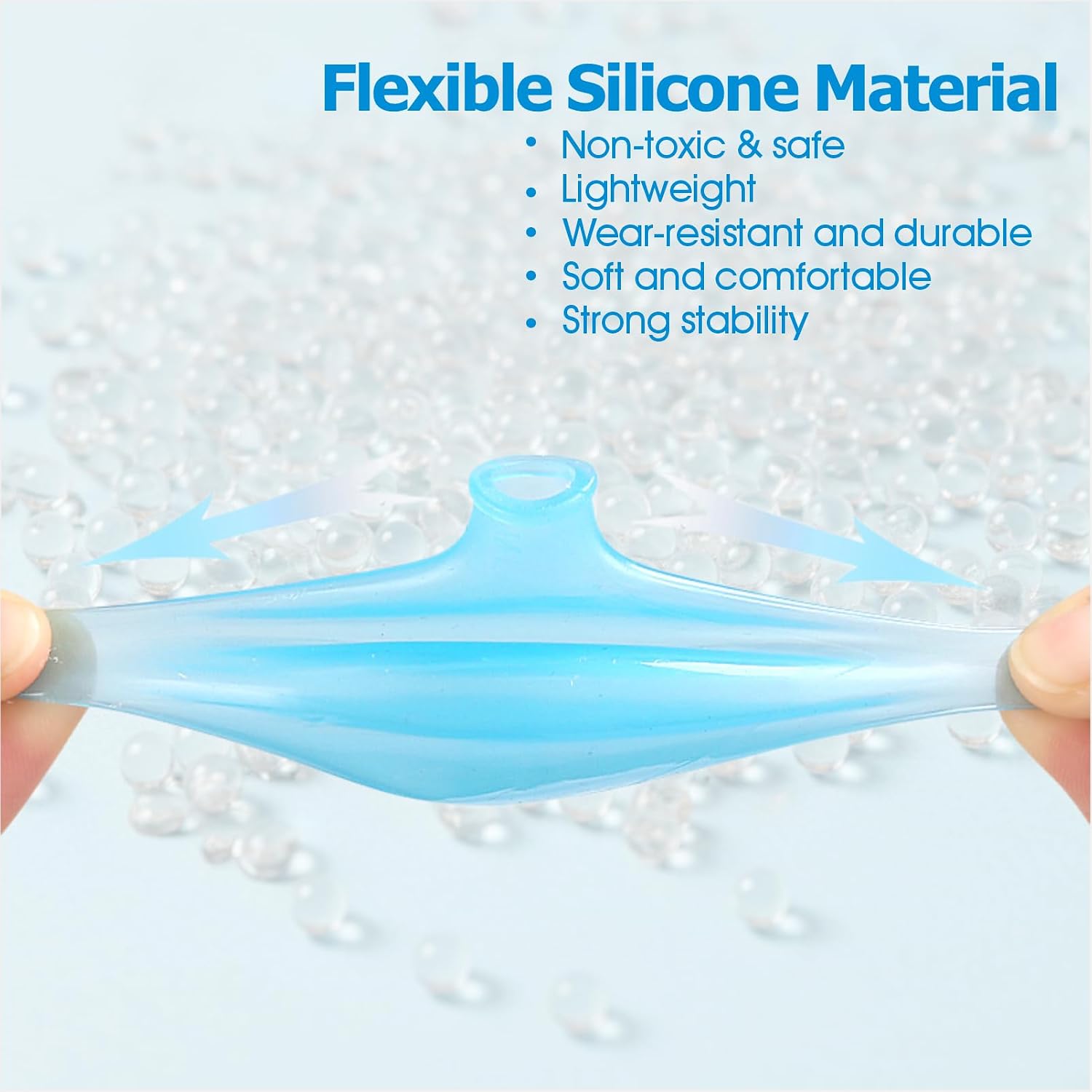 3PCS Waterproof Toe Covers for Big Toe & Thumb, Reusable Silicone Toe Protector Sleeves, Flexible Watertight Toe Caps for Shower, Bathing, Swimming, Nail Soaking & Pedicure, Size S (0.7" Opening)
