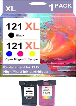 121XL 121 Ink Cartridges Replacement Black and Color 121XL 121 for HP