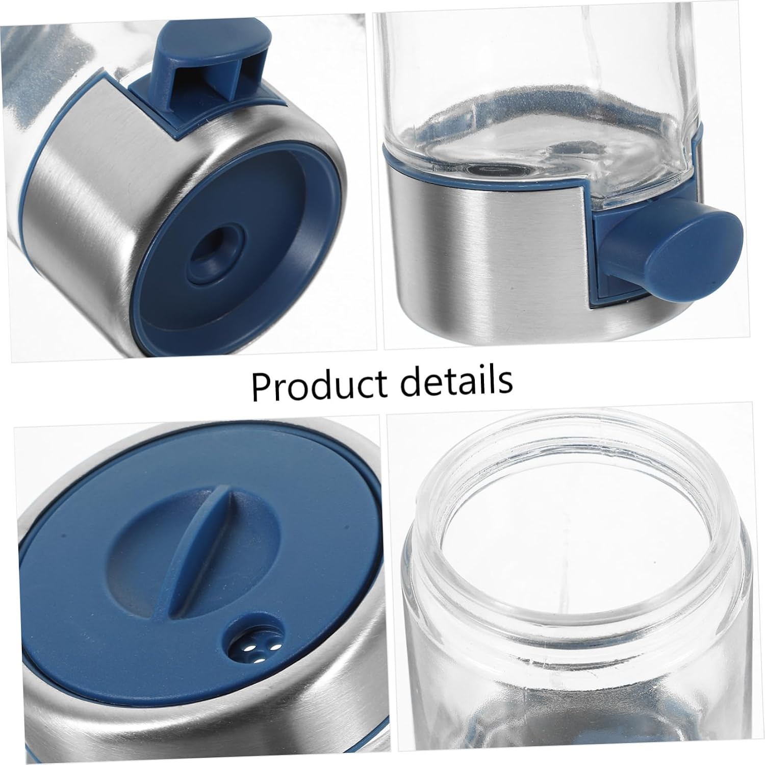 Stainless Steel Press Salt Dispenser Salt Bottle for Kitchen Seasoning Elegant Design Type and Precise Dispensing