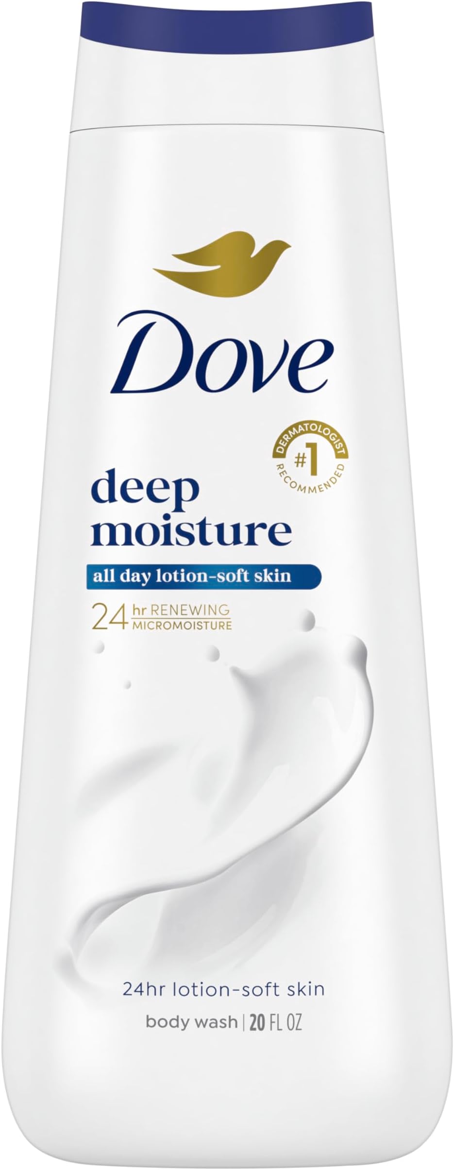 Body Wash Deep Moisture For 24hr Lotion-Soft Skin Moisturizing Skin Cleanser with No Sulfates No Parabens 20 oz