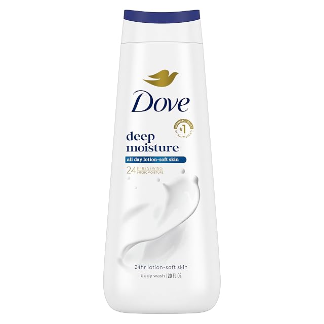 Dove Body Wash Deep Moisture For 24hr Lotion-Soft Skin Moisturizing Skin Cleanser with No Sulfates No Parabens 20