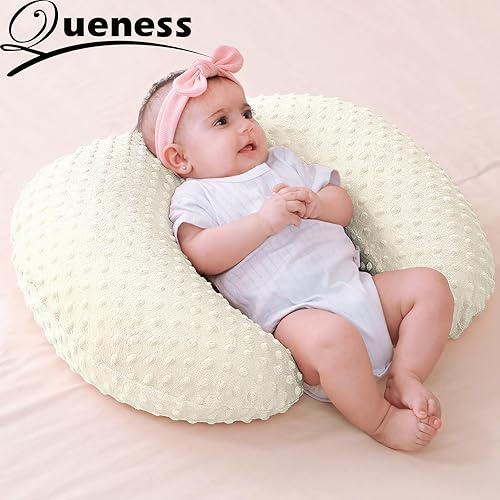 Miniatura 2 de Funda de almohada de lactancia para lactancia materna Funda de almohada Minky Dot Funda (beige)