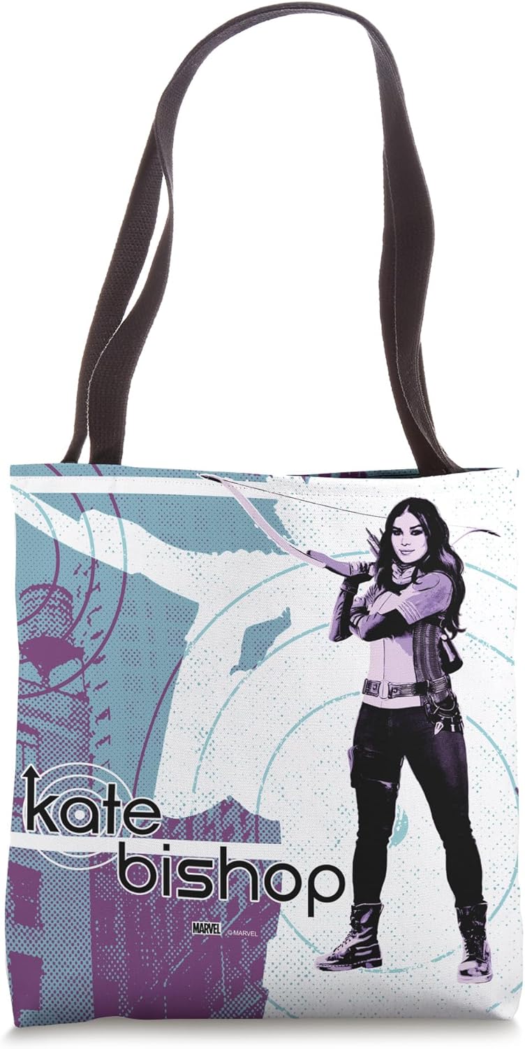 Marvel Hawkeye Kate Bishop Character Poster Tote Bag