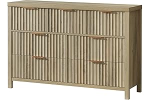 Oxford Fluted White Oak 7-Drawer Dresser