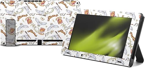 Vista 3 de Head Case Designs Calcomanía de vinilo con licencia oficial de Harry Potter Hedwig Owl para videojuegos, compatible con consola Nintendo Switch