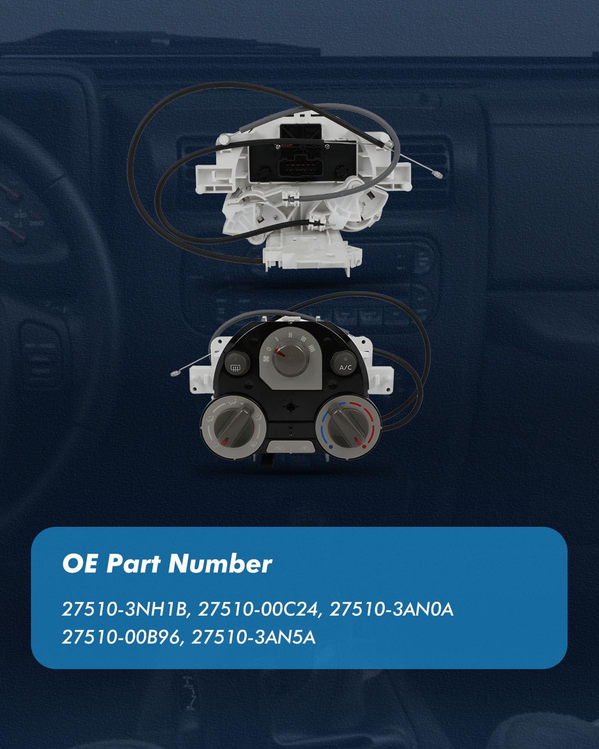 ECCPP 27510-1HM5A Climate Control Module AC Heater Climate Control Panle Switch 2012-2013 for Nissan Versa 2015-2018 for Nissan Micra,2012 for Ford Mustang,2012 for Nissan Versa,2013 for Nissan Versa