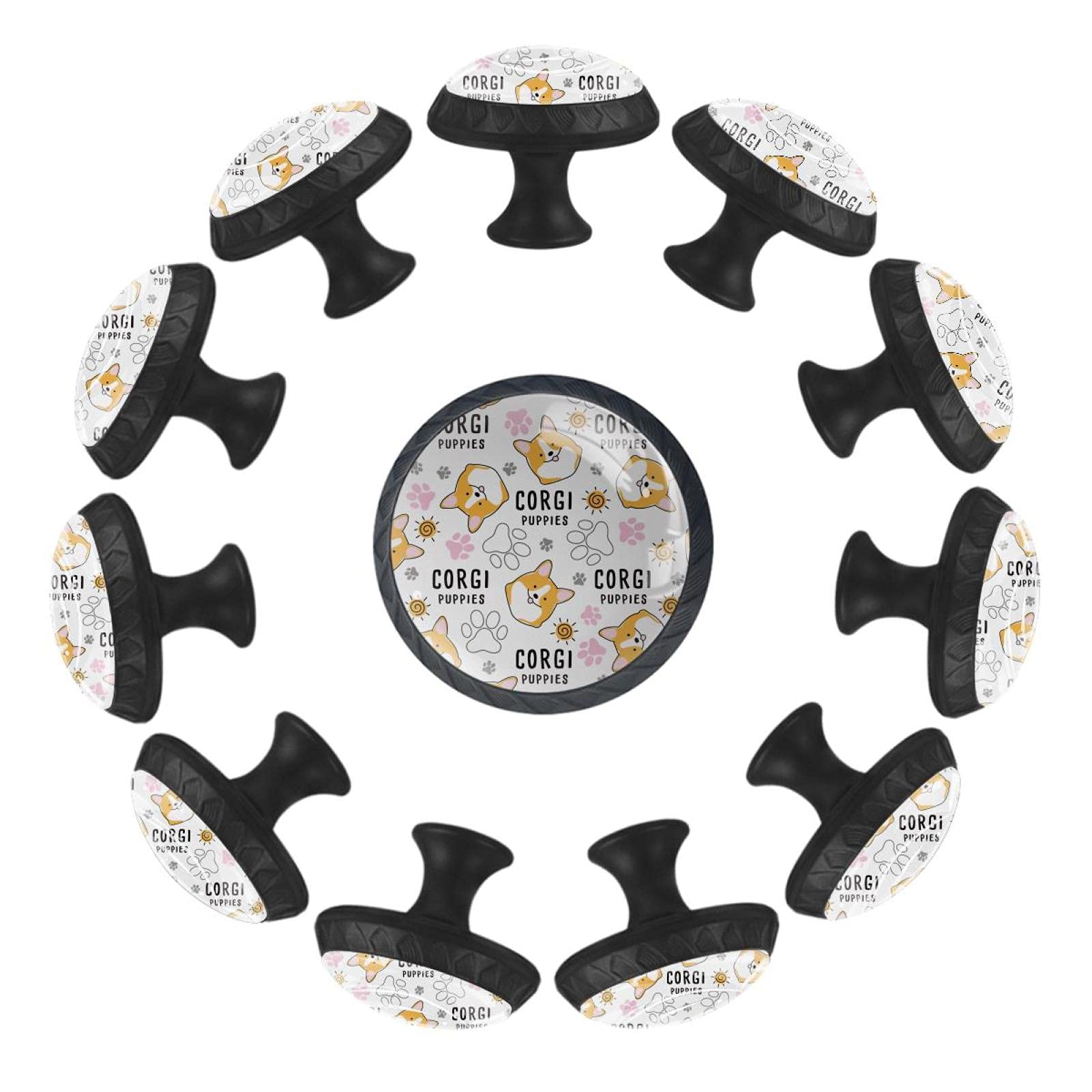 Bouton de tiroir rond Corgi 35mm pour remplacer les poignées cassées