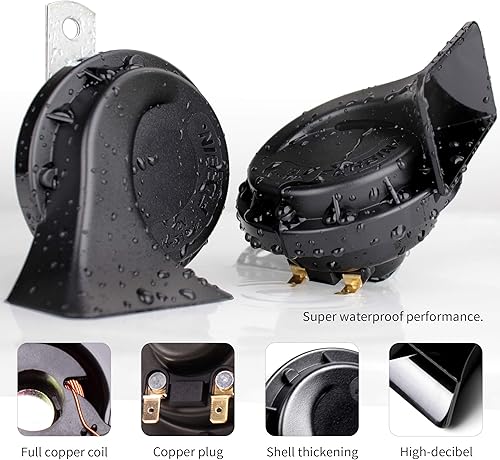 Miniatura 39 de FARBIN Bocina de coche de 12 V para bocina de aire eléctrica, kit de bocina de tren para camión con arnés de relé para coche, camión, SUV