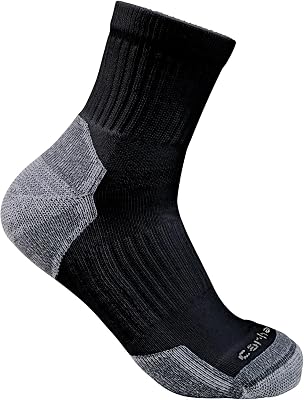 Carhartt mens Midweight Cotton Blend Sock 3 PackSocks
