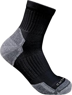 Carhartt Men's Midweight Cotton Blend Quarter Sock 3 Pack