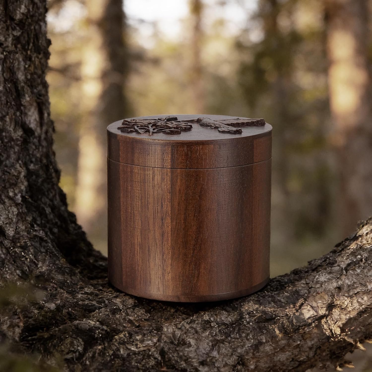 SOITIS Customized Urn for Human Ashes, 3.94 Inches Wood Urns Mini Urns for Human Ashes Wooden Box Urns Small Urns for Human Ashes Keepsake Sharing Urn for Women Men