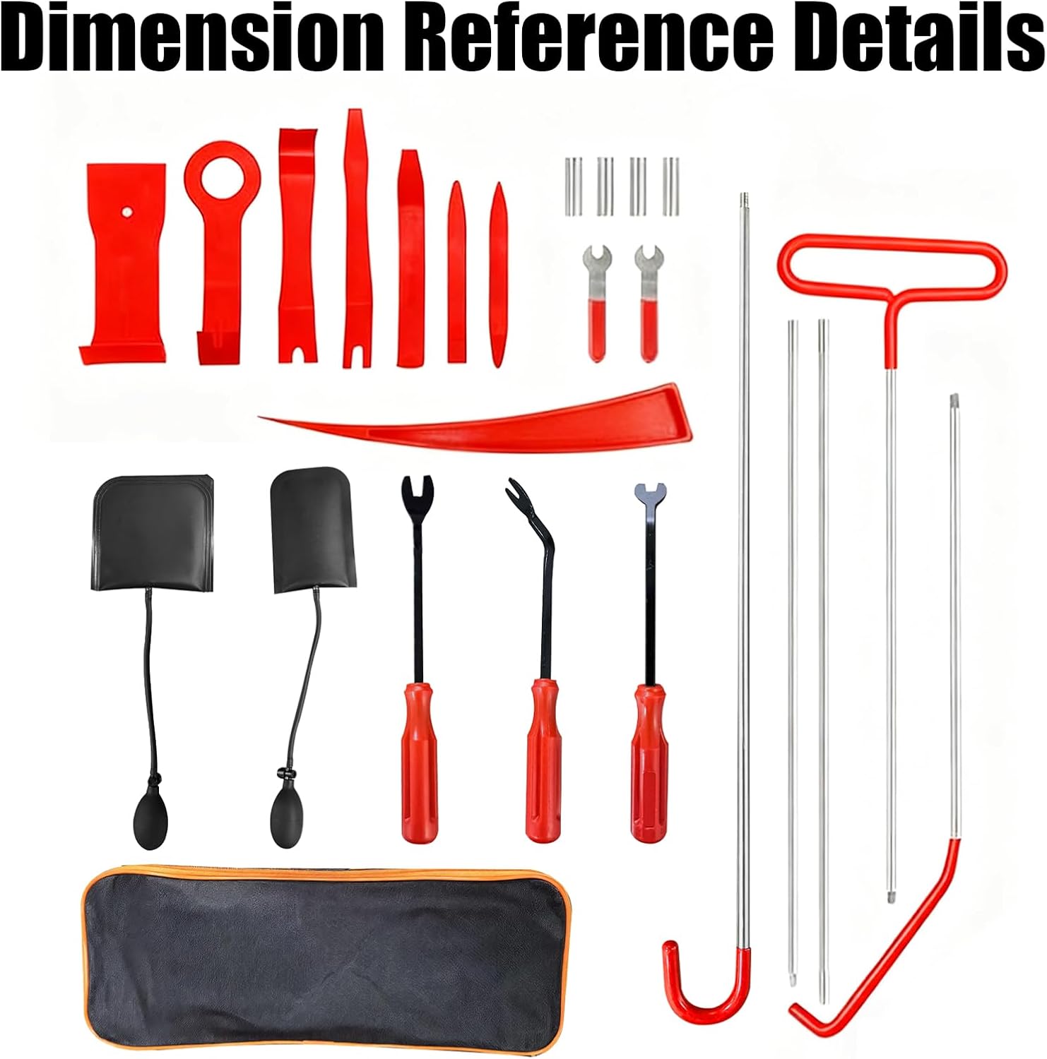 Portable Repair Tools, Stainless Steel Pin Puller Tool Set, 68 inch, 22PCS