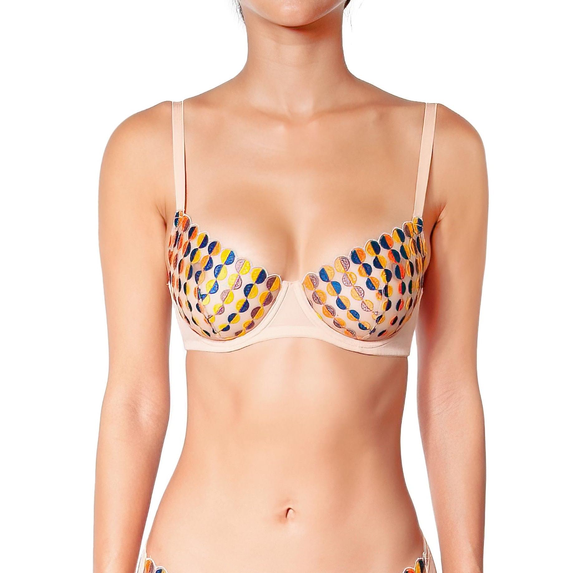 Huit Dic-c5 (Imprimir 36d) Sujetador Tipo Balconet, Estampado, 80D para Mujer