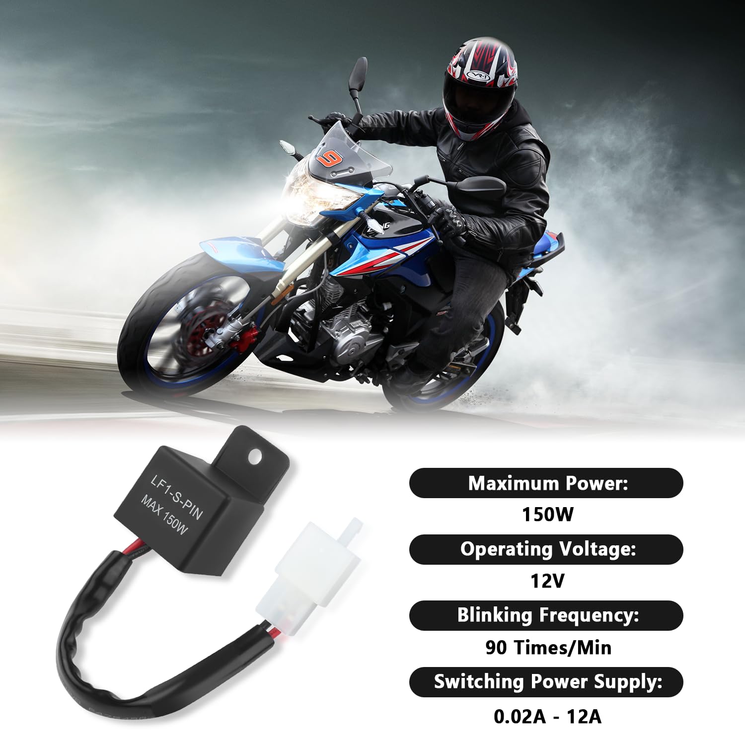 Snapklik.com : Motorcycle LED Flasher Relay For LED Turn Signal,12V ...