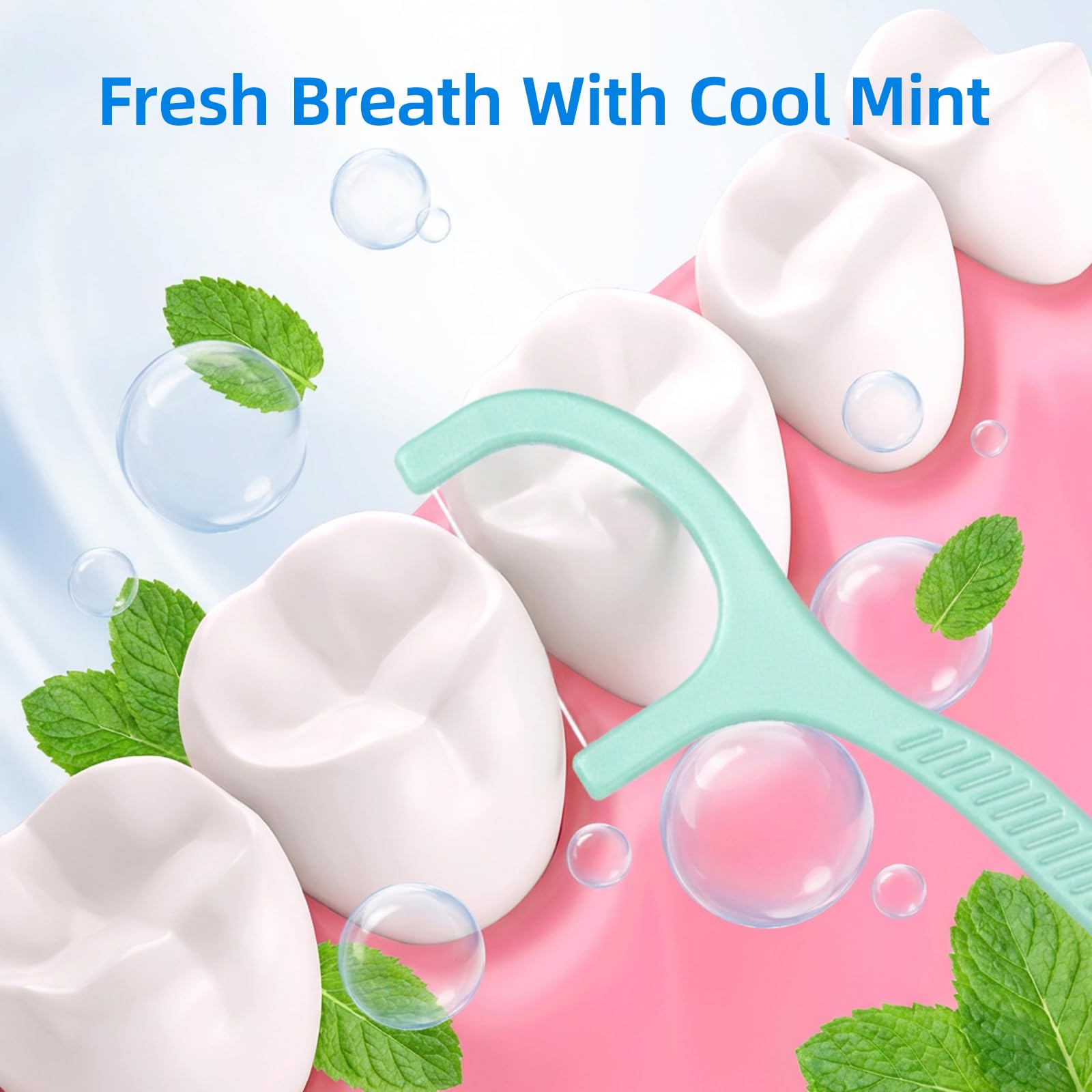 600 Pezzi Archetti Filo interdentale,Archetti Filo Interdentale Forcella Con Aroma di Menta, Bastoncini di Filo Interdentale, Stuzzicadenti per Pulizia Denti