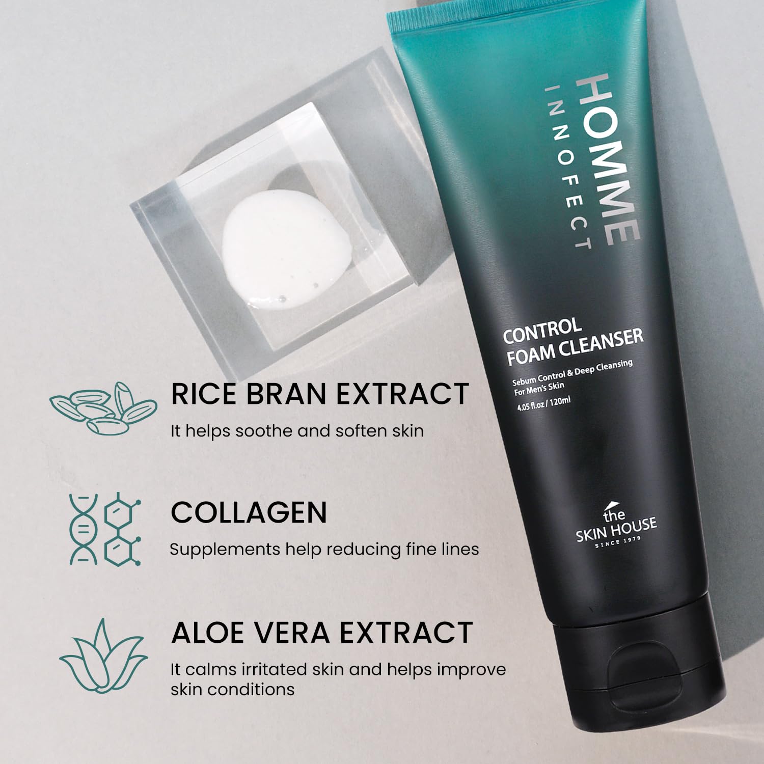 [Valentine's Day Gift ]HOMME INNOFECT All-in-One Skincare Duo for Men | Foaming Face Wash & All-in-One Moisturizer (Toner + Serum + Aftershave Balm) | Korean Skin Care for Sensitive Skin - Image 6