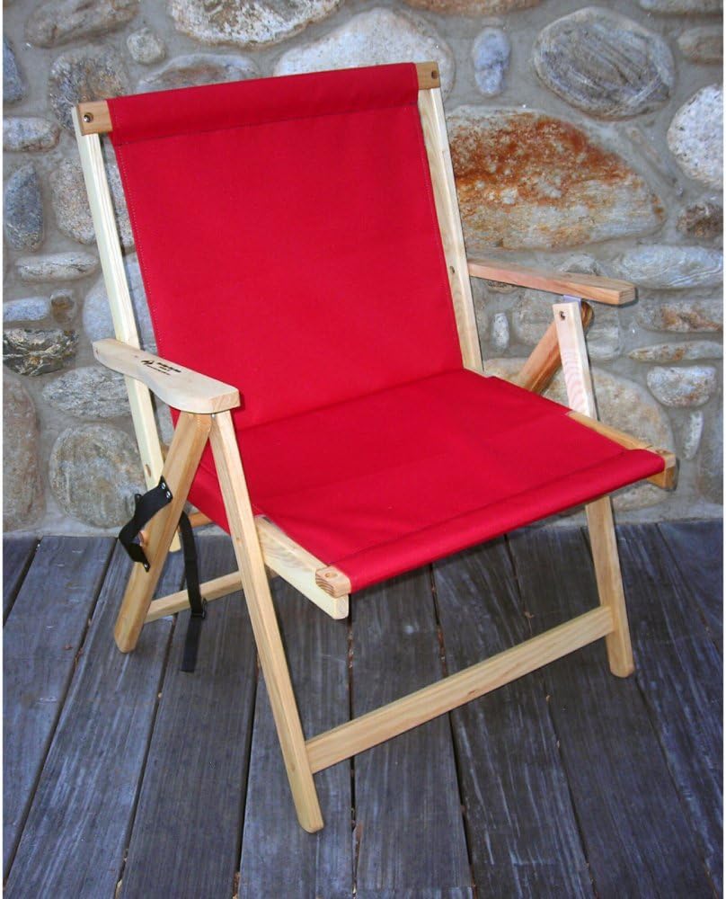Extra Large Folding Deck Chair in Red Amazon.ca Patio, Lawn & Garden