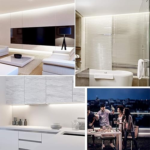 Miniatura 4 de PAUTIX COB - Tira de luces LED de 24 pies24.6 ft, 6000 K, luz blanca, 504 LEDsm 6800LM súper brillante DC24V CRI90+ cinta LED flexible para