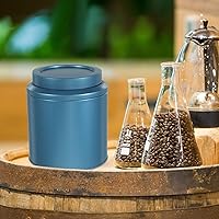 Vista 7 de Yardwe Hojalata Té Café Té Latas de Azúcar Café Té Azúcar Bote Hermético Café Lata Hermética Lata Cocina Estaño Lata Café Frasco de Té Sellado