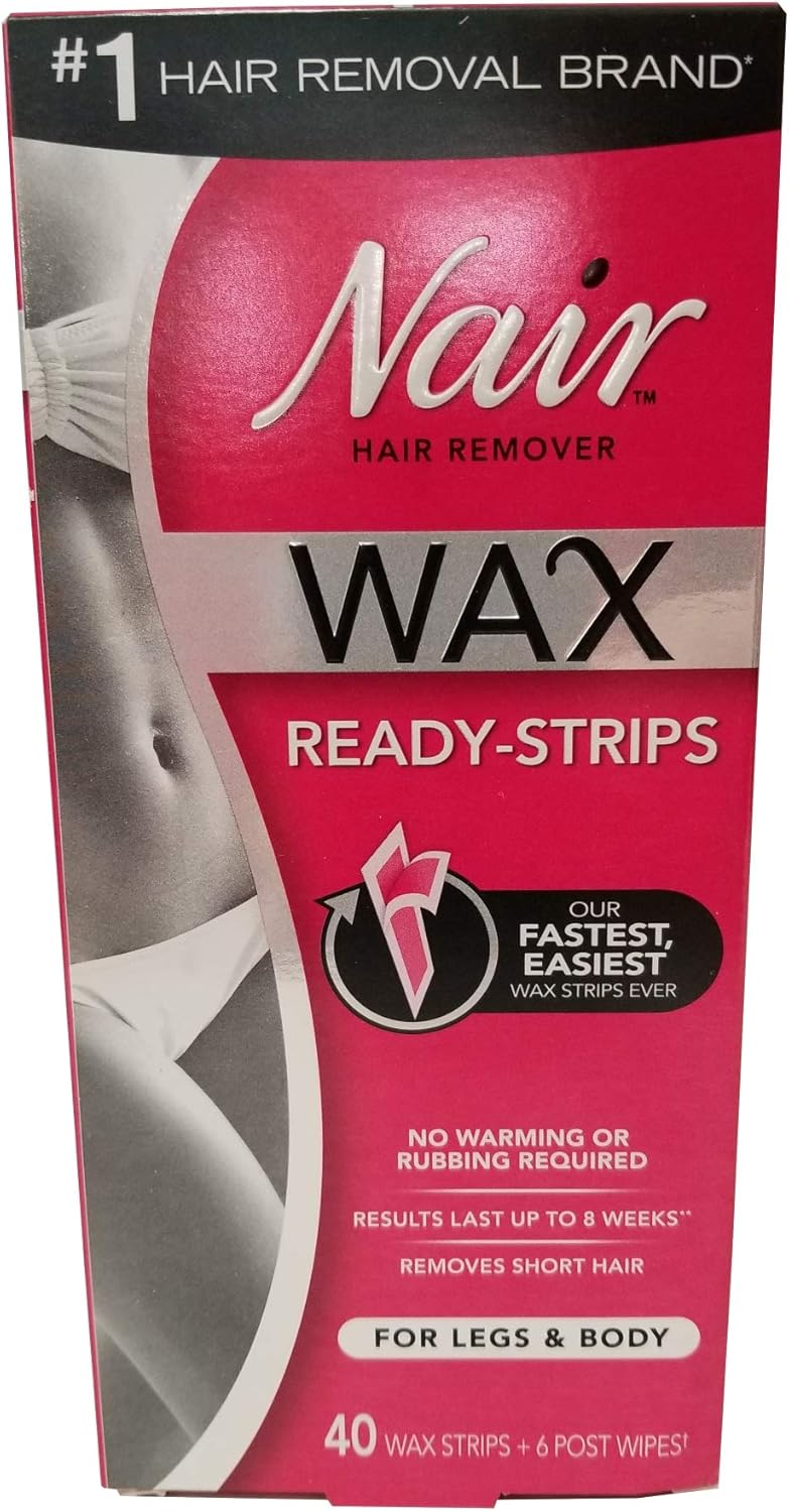 Nair Hair Remover Wax Ready Strips 40 Count Legs/Body by Nair Amazon