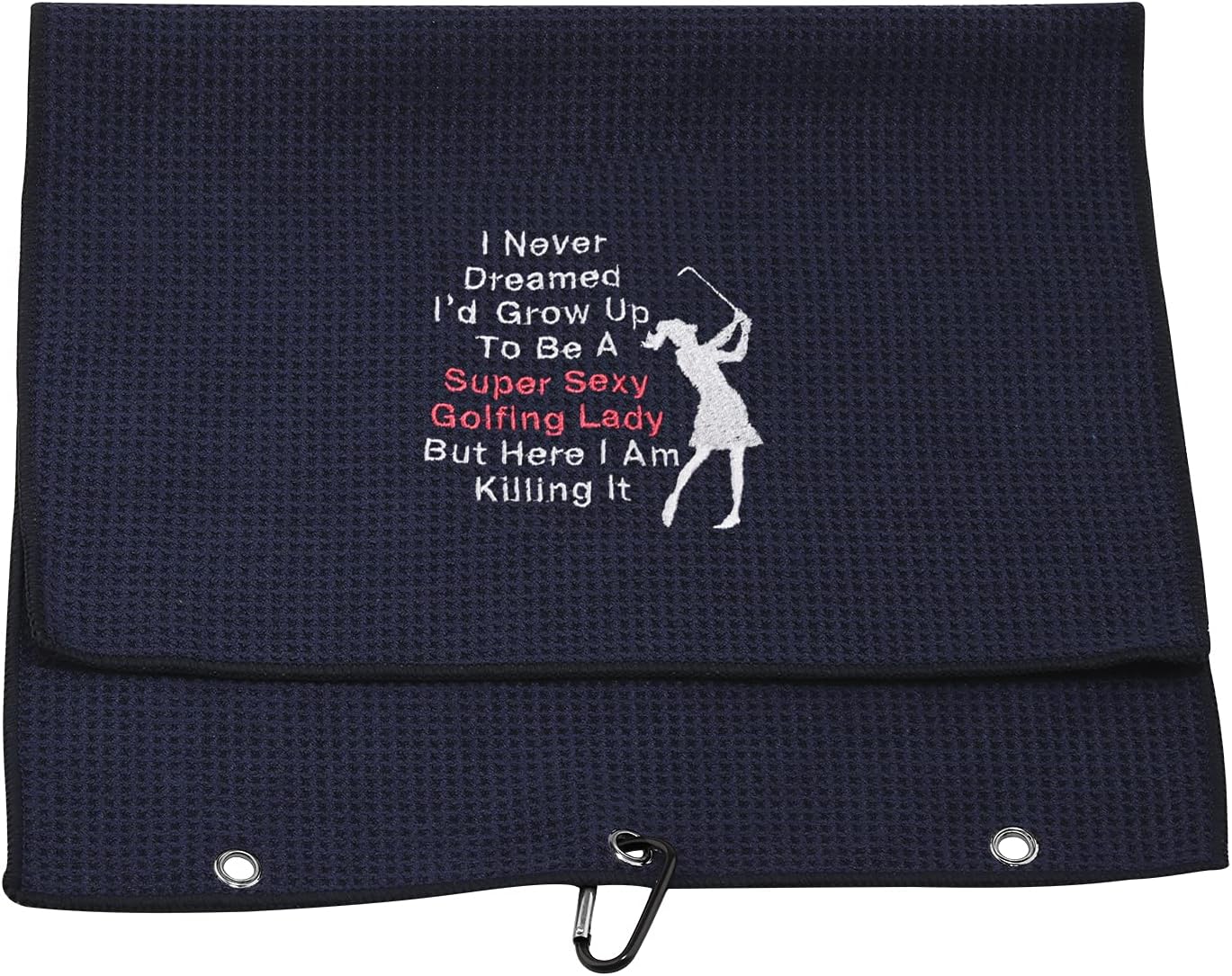 review Funny Golf Towels for Women Super Sexy Golfing Lady Embroidered Golf Towels (Sexy Golfing Lady)